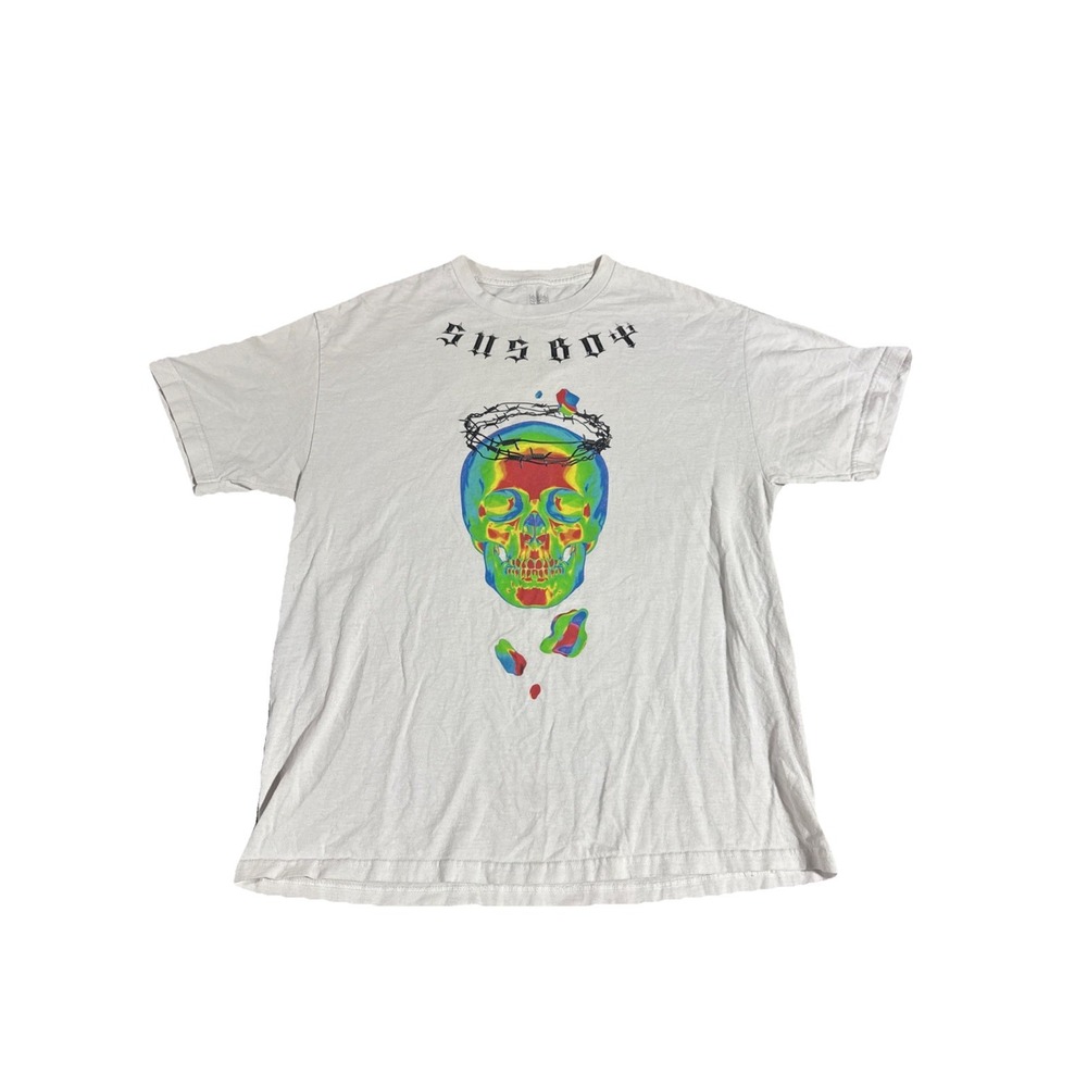 Lil Peep Sus Boy Rare Thermal Skull T-shirt Men's Size XL